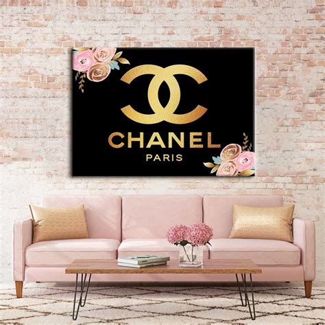 pink chanel wall art|coco chanel picture for wall.